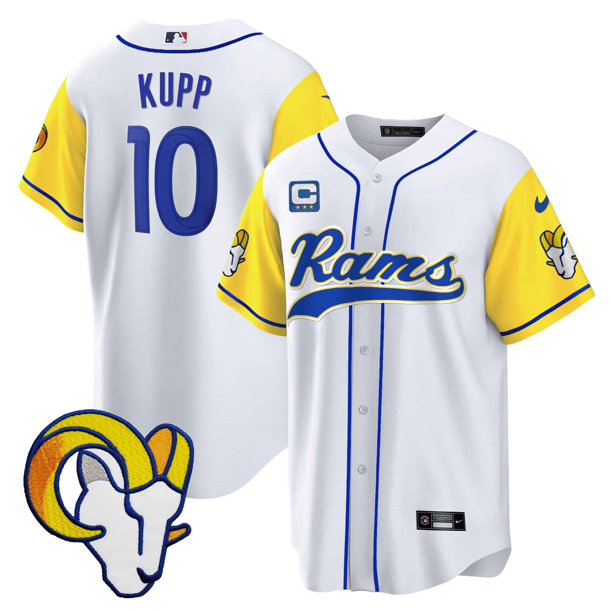 Men Los Angeles Rams #10 Kupp White 2024 Nike Baseball NFL Jersey->indianapolis colts->NFL Jersey